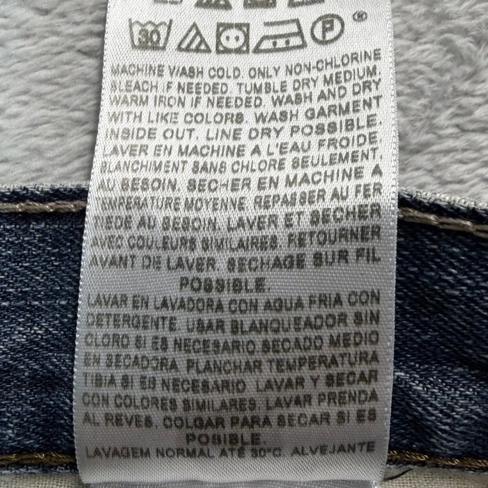Levis 514 Jeans Mens 34x34 Blue Denim Slim Straight Leg Medium Wash Workwear